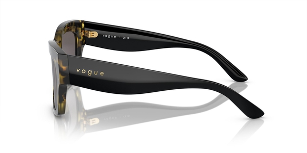 VOGUE-5524/S 309187 YELLOW TORTOISE(BLACK SMOKE 54*20, Negre | Groc, hi-res 2