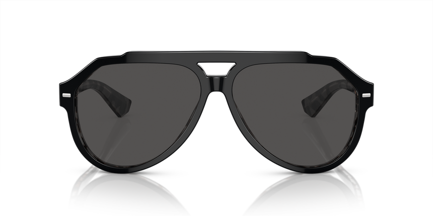 GABBANA-4452/S 340387 BLACK ON GREY HAVANA(DARK GREY 60*13, Negre | Gris Havana, hi-res image number 1