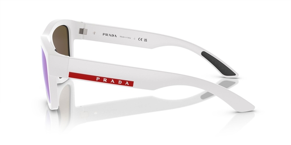 PRADA-SPORT-01ZS/S TWK08R WHITE RUBBER(LIGHT GREEN MIRROR BLUE 56*21, Goma blanc, hi-res 2
