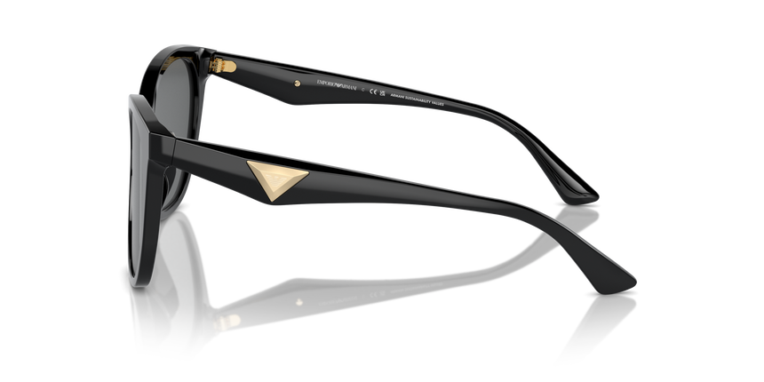EMPORIO-4222U/S 501787 SHINY BLACK(DARK GREY 56*18, Negre, hi-res image number 2
