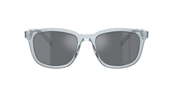 PRADA-A21S/S 19T175 TRANSPARENT AZURE/DARK GREY FLASH SILVER 53*20, Blau transparent, hi-res 1