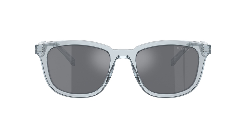 PRADA-A21S/S 19T175 TRANSPARENT AZURE/DARK GREY FLASH SILVER 53*20, Blau transparent, hi-res image number 1