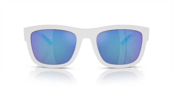 PRADA-SPORT-01ZS/S TWK08R WHITE RUBBER(LIGHT GREEN MIRROR BLUE 56*21, Goma blanc, hi-res 1