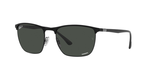 RB-3686 186/K8 MATTE BLACK ON BLACK(POLAR DARK GREY 57*19, Negre, hi-res 0