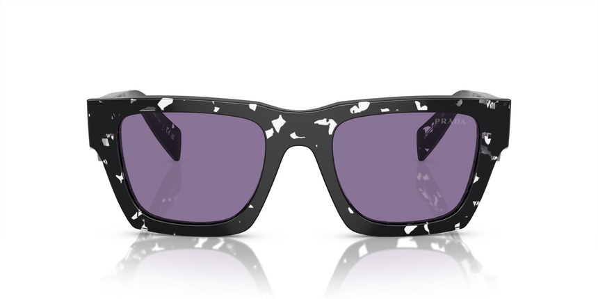 PRADA-A06S/S 15O50B TORTOISE BLACK CRYSTAL(VIOLET MIRROR INTERNAL SILVER 50*21, Negre | Transparent, hi-res image number 1