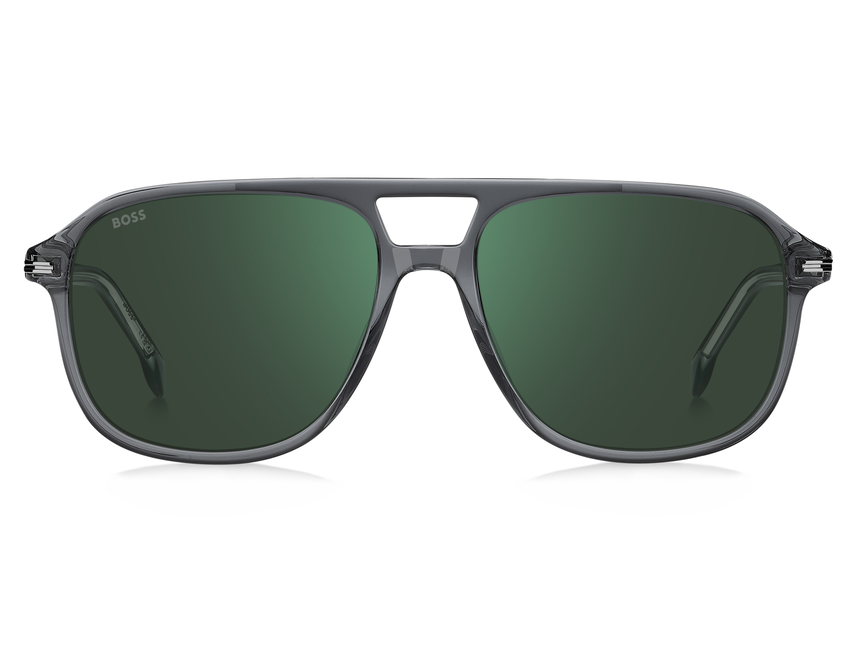 BOSS-1751/S CBL*MT GREY CRYSTAL(GREEN MIRROR 57*16, Gris | Transparent, hi-res image number 1