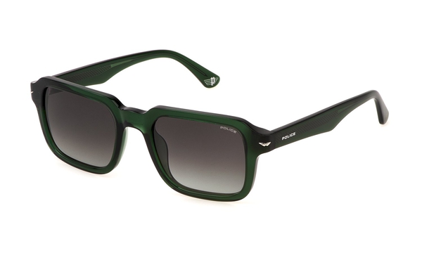 POLICE-N36/S 0G61 VERDE TRASPARENTE LUCIDO/SMOKE GRADIENT 52*21, Verd transperent, hi-res 0