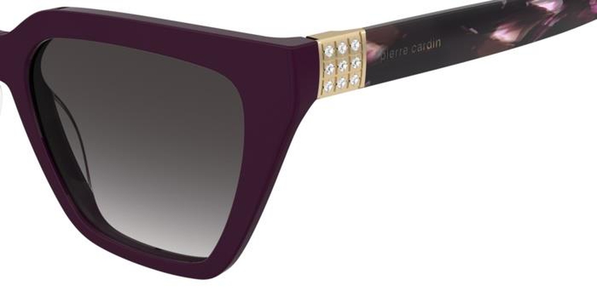 CARDIN-8549/S/S LHF*9O BURGUNDY2(DARKGREYSHADED 54*17, Burdeos, hi-res image number 2