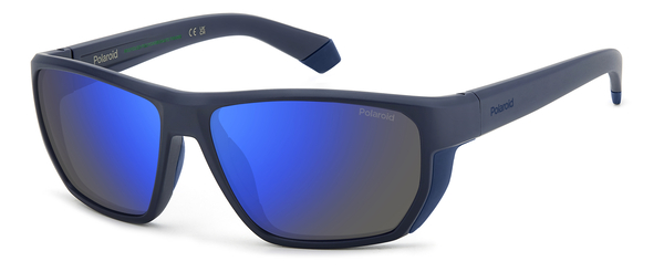 POLAROID-7057/S FLL*5X MATTE BLUE(BLUE MIRROR POLARIZED 60*15, Blau mat, hi-res 0