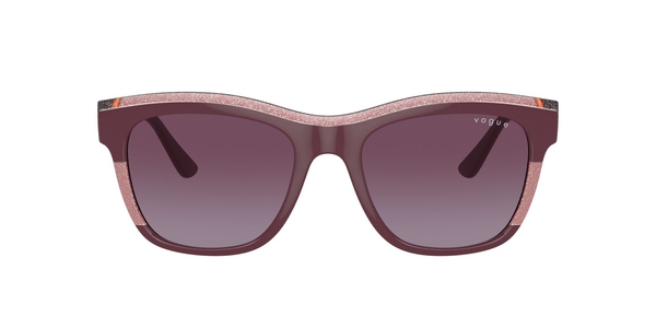 VOGUE-5557/S 31408H PURPLE/TRANSP PURPLE GLITTER(VIOLET GRADIENT 54*19, Violeta | Violeta transparente, hi-res 1