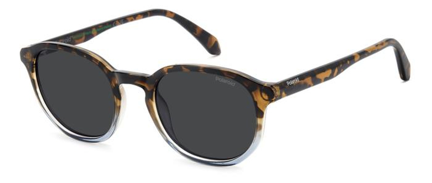 POLAROID-4195/S/S IPR*M9 HAVANABLUE(GREYPOLARIZED 51*21, , hi-res image number 0