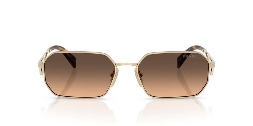 PRADA-A51S/S ZVN50C PALE GOLD(BROWN GRADIENT GREY 58*17, Or pàlid, hi-res image number 1