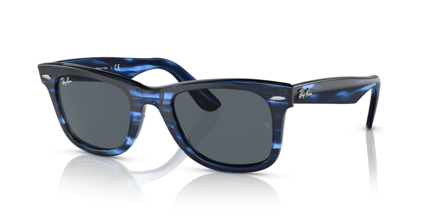 RB-2140 1361R5 AZUL 50*22, Blau a ratlles, hi-res image number 0
