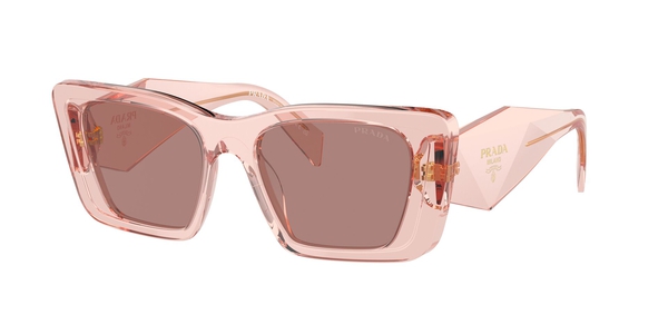 PRADA-08YS/S 19Q10D TRANSPARENT PEACH(LIGHT BROWN 51*18, Peach transparent, hi-res 0