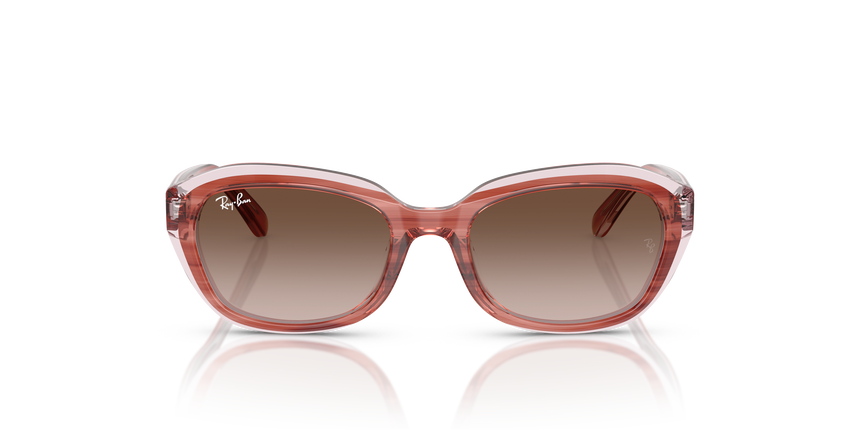 RJ-9081S 717313 STRIPED PINK ON TRANSP PINK(GRADIENT BROWN 48*17, Rosa a rayas | Rosa transparente, hi-res image number 1