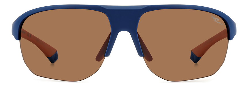 POLAROID-7059/S FLL*47 MATTE BLUE(BROWN POLAR HIGH CONTRAST 70*9, Blau mat, hi-res image number 1