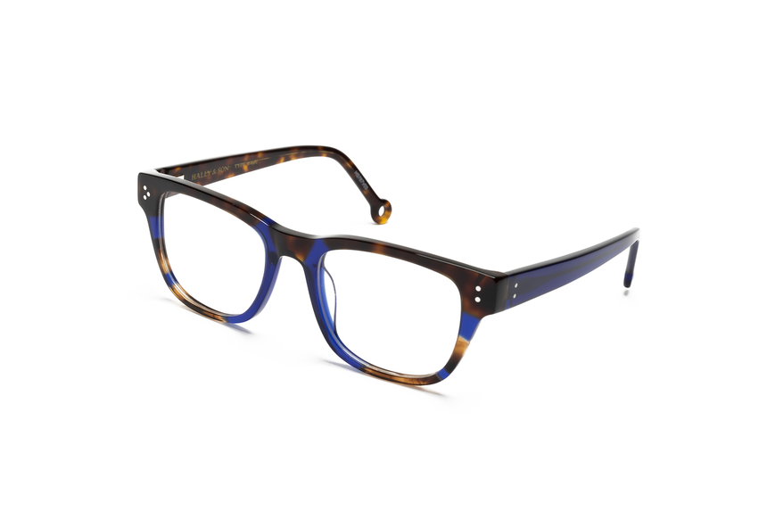 HALLY&SON-HS787/G/KITSOL V03 HAVANA/AZUL OSC. 51*20, Blau-Havana, hi-res image number 0