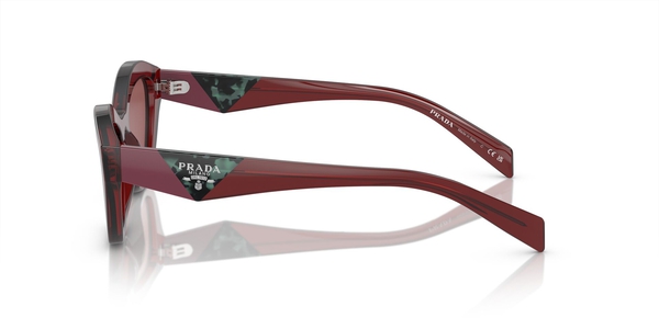 PRADA-A02S/S 18O80B RED TRANSPARENT(DARK VIOLET 52*19, Vermell transparent, hi-res 2