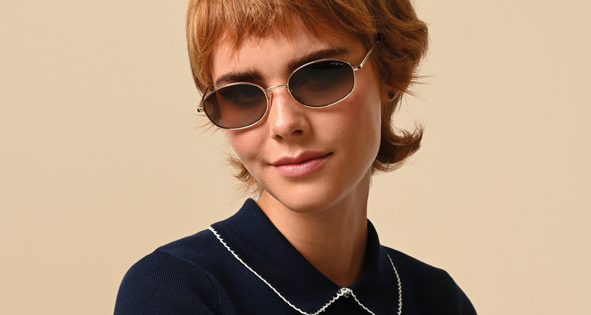 VOGUE-4323/S 848/13 PALE GOLD(GRADIENT DARK BROWN 56*20, , hi-res image number 0