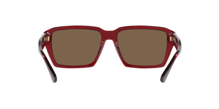 EMPORIO-4186/S 507573 SHINY TRANSPARENT RED(DARK BROWN 58*17, Vermell, hi-res image number 6