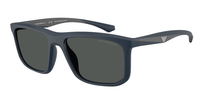 EMPORIO-4234U/S 618587 MATTE BLUE(DARK GREY 57*18, , hi-res image number 0