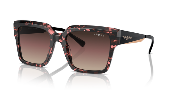 VOGUE-5553/S 3148E2 RED TORTOISE(BROWN GRAD PURPLE GRAD BLACK 54*19, Vermell havana, hi-res 0