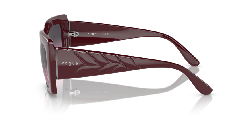 VOGUE-5481S/S 304890 FULL BORDEAUX(VIOLET GRADIENT GREY 52*21, Burdeus, hi-res image number 2