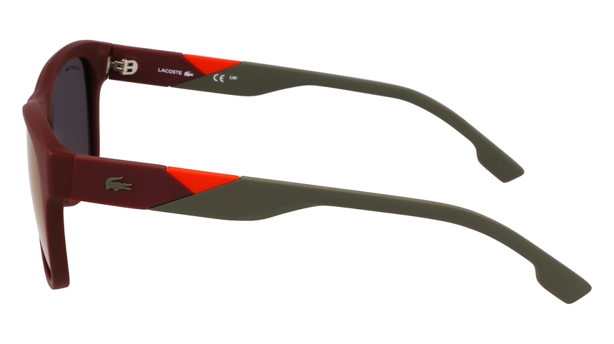 LACOSTE-L6043S/S 601 MATTE BURGUNDY/ORANGE MIRROR 56*18, Granat, hi-res image number 2