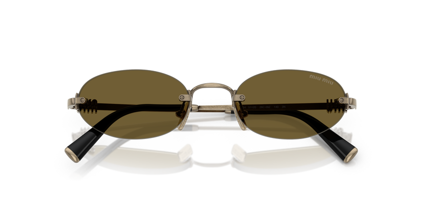 MIUMIU-A54S/S 26C09Z OLD GOLD (DARK BROWN) 51*20, Daurat, hi-res image number 4
