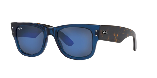 RB-0840S 6638O4 TRANSPARENT DARK BLUE(GREY MIRROR BLUE 51*21, Blau, hi-res 0