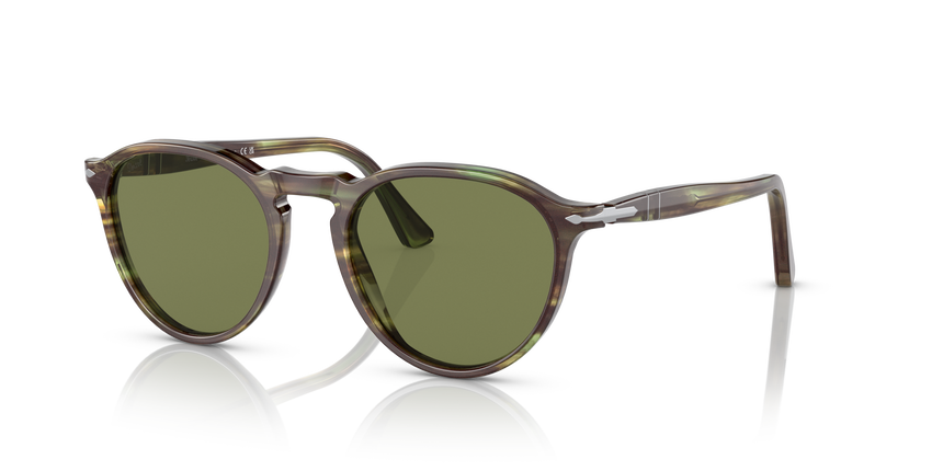 PERSOL-3286S/S 1156/4E  GREEN 51*19, Verd a ratlles, hi-res image number 0
