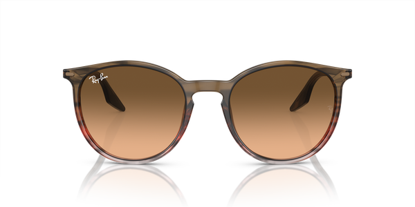 RB-2204 13953B STRIPED BROWN GRADIENT RED (BIANCO UV400 H2F ROSA) 51*20, Marró a ratlles | Vermell, hi-res 1