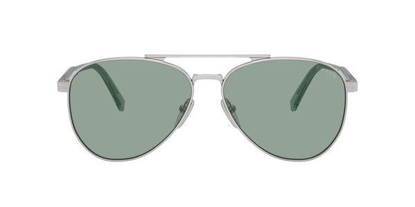 PRADA-A58S/S 1BC10G SILVER/PETROL GREEN 61*14, , hi-res 1