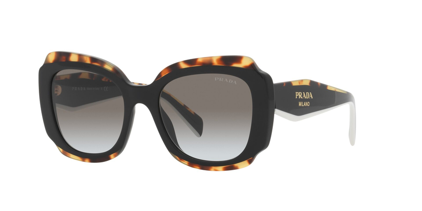 PRADA-16YS/S 01M0A7 BLACK(DARK GREY 52*19, Havana-Negre, hi-res image number 0