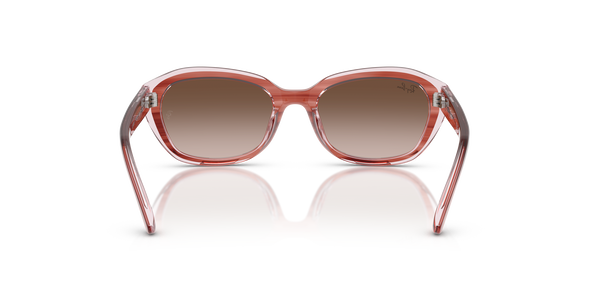 RJ-9081S 717313 STRIPED PINK ON TRANSP PINK(GRADIENT BROWN 48*17, Rosa a rayas | Rosa transparente, hi-res 3
