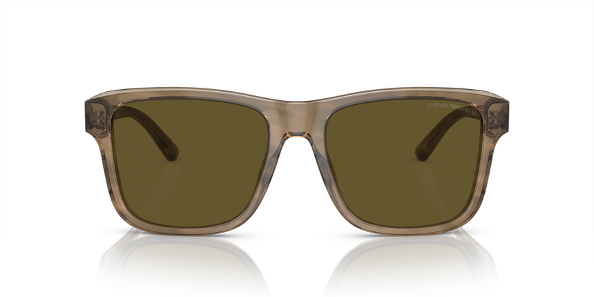 EMPORIO-4208/S 605573 SHINY GREEN/TOP BROWN(DARK BROWN 56*18, Verd | Marró, hi-res image number 1