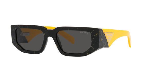 PRADA-09ZS/S 19D5S0 BLACK YELLOW MARBLE(DARK GREY 54*18, Negro/Amarillo, hi-res 0