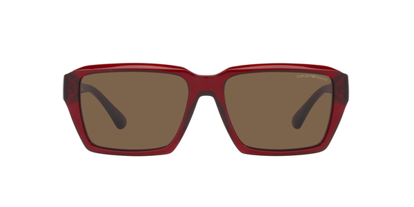 EMPORIO-4186/S 507573 SHINY TRANSPARENT RED(DARK BROWN 58*17, Vermell, hi-res 11