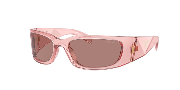 PRADA-A14S/S 19Q10D TRANSPARENT PEACH/LIGHT BROWN 60*18, Peach transparent, hi-res 0