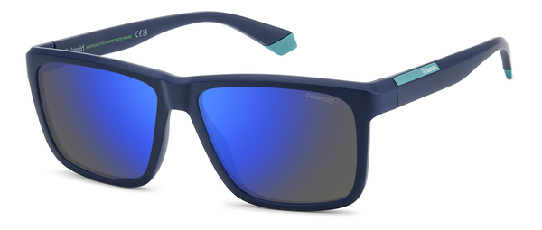 POLAROID-2164/S FLL*5X MATTE BLUE(BLUE MIRROR POLARIZED 58*15, Blau mat, hi-res 0