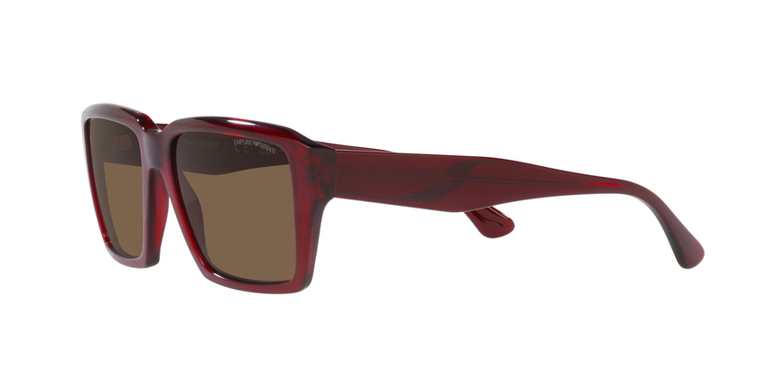 EMPORIO-4186/S 507573 SHINY TRANSPARENT RED(DARK BROWN 58*17, Vermell, hi-res image number 10