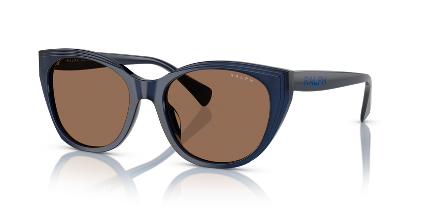 RALPH-5324U/S 605973 SHINY TRANSPARENT OPAL BLU(BROWN 56*18, Blau, hi-res image number 0