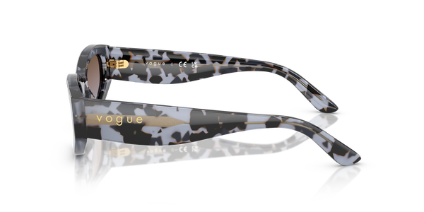 VOGUE-5585/S 314748 BLUE TORTOISE (AZURE GRAD PINK GRAD BROWN 54*22, Havana azul, hi-res 2