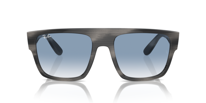 RB-0360S 14043F STRIPED GRAY/CLEAR GRADIENT BLUE 57*20, Gris a ratlles, hi-res image number 1