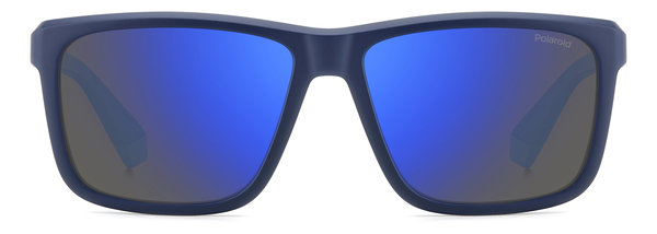 POLAROID-2164/S FLL*5X MATTE BLUE(BLUE MIRROR POLARIZED 58*15, Blau mat, hi-res 1