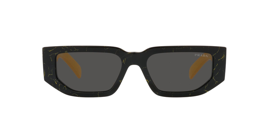 PRADA-09ZS/S 19D5S0 BLACK YELLOW MARBLE(DARK GREY 54*18, Negro/Amarillo, hi-res image number 1