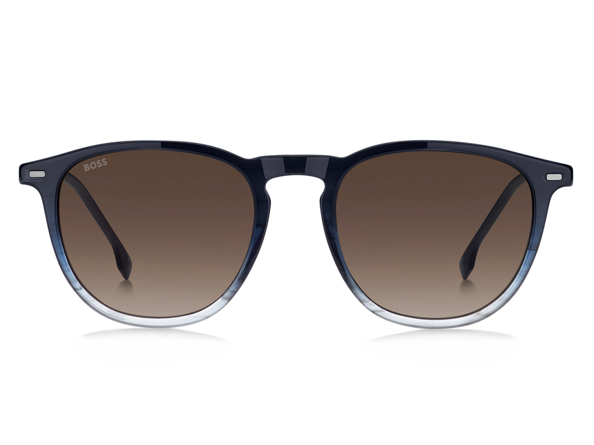BOSS-1639/S QEU*HA BLUE HORN RUTHENIUM(BROWN SHADED 52*20, Blau, hi-res image number 1