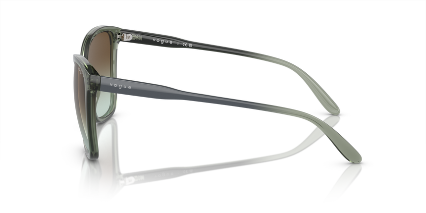 VOGUE-5520/S 3086E8 TRANSPARENT MALLARD GREEN(GREEN GRADIENT DARK BROWN 56*17, Verde transparent, hi-res image number 2