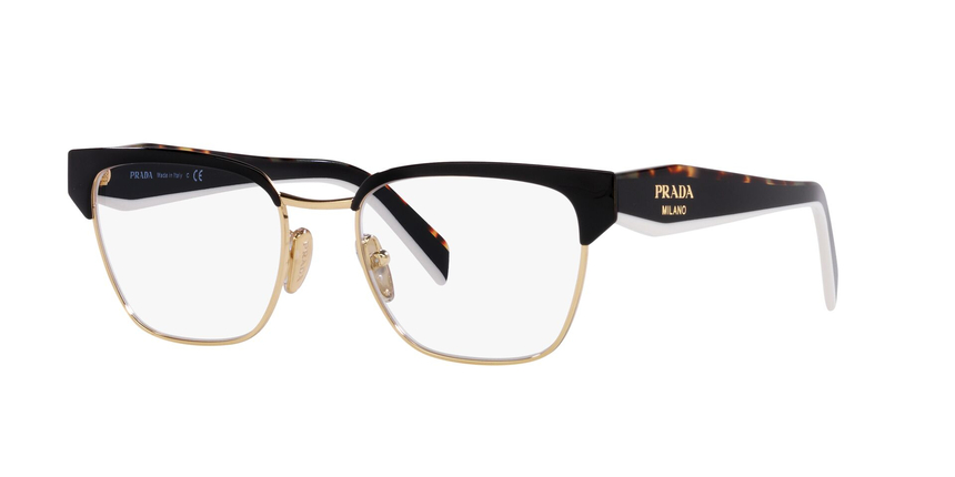PRADA-65YV/G AAV1O1 BLACK/PALE GOLD 53*18, Negre, hi-res image number 0