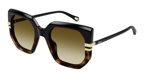 CHLOE-0240S/S 003 BLACK (BROWN) 53*23, Negre | Havana, hi-res 0